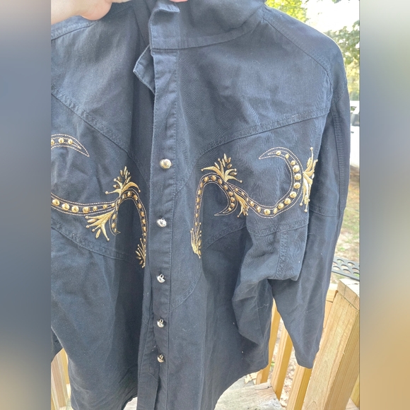 Vintage Western Cowboy Jacket Shirt Rodeo 1x Womens Monique Fashions - Picture 2 of 5